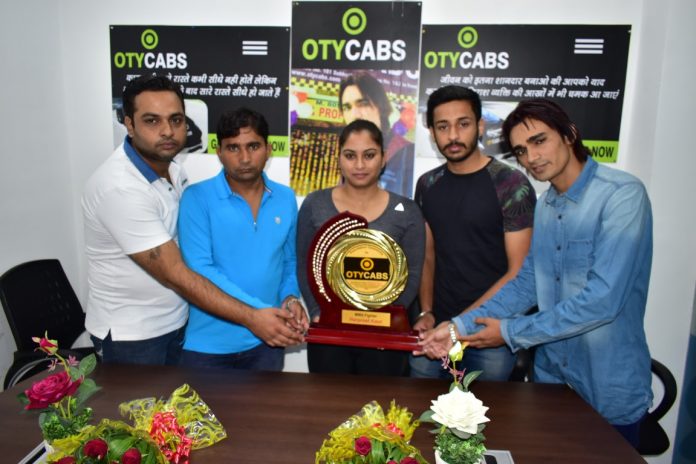OTY Cabs felicitated Mix Martial Arts Champion Harpreet Kaur