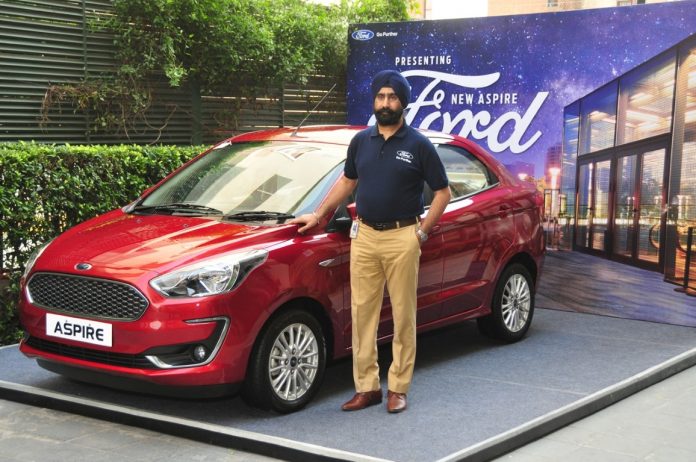 New Ford Aspire introduced by Ford India at INR 5,55,000