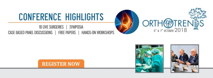 India’s biggest Ortho conference, Orthotrends 2018 to be held in Chandigarh on Oct 6-7