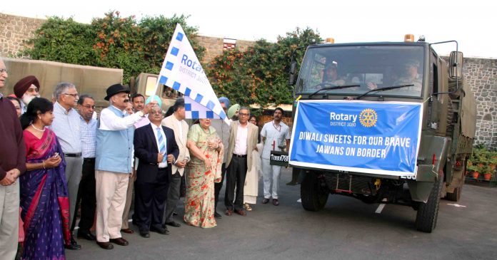 Punjab Governor flags off Rotary’s gift of Diwali sweets for Jawans