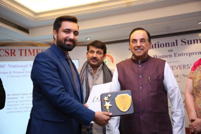 Reekrit Serai, Dean Satluj, bags Indian Achievers Award for Education Excellence