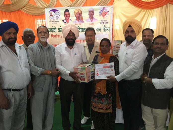 Blood Donation Camp of Bharat Vikas Parishad held at Gurdwara Dehra Sahib, Manimajra