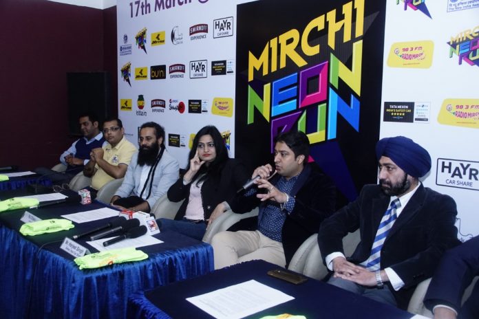 Second edition of NIA Centenary Mirchi Neon Run is about to set Chandigarh a glow