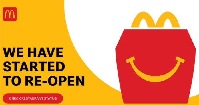 McDonald’s Restaurants in Punjab Have Started Re-Opening