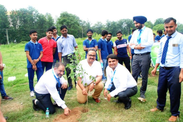 Aakash students and faculty hold tree plantation drive