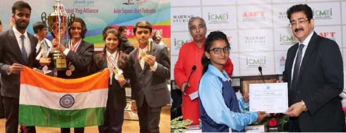 India wins the 1st Asian Yogasana Championship