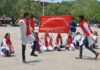 I S Dev Samaj School students stage street play on 'Water Conservation