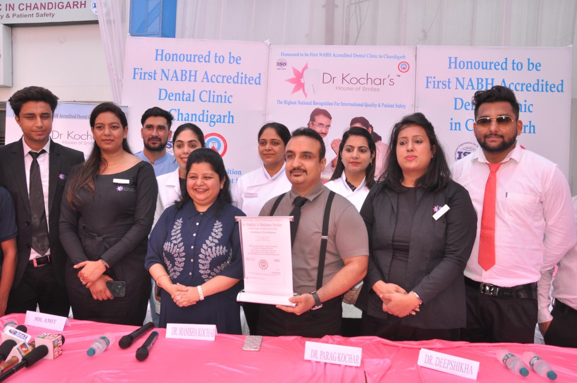 Dental Clinic gets National accreditation, sets the benchmark in the dental sector of the city