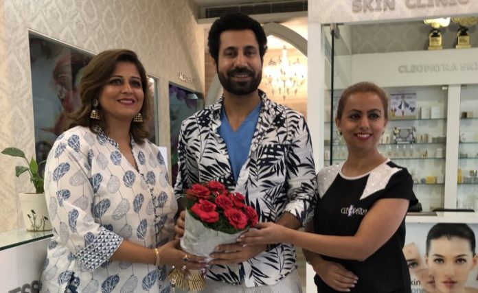 Binnu Dhillon Visits Cleopatra Salon & Makeovers