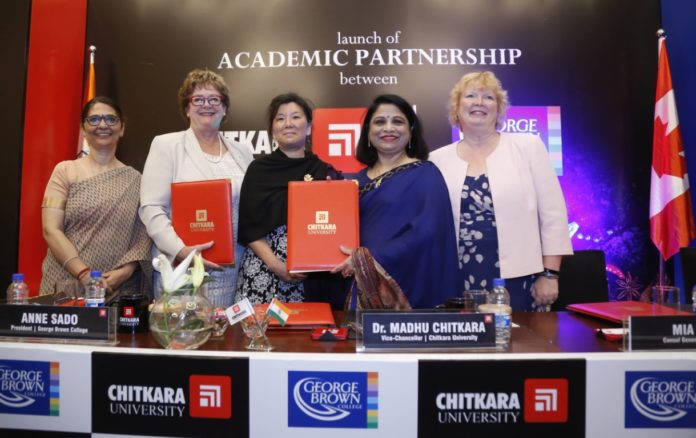 George Brown College and Chitkara University deepen partnership with new Academic Mentorship Agreement