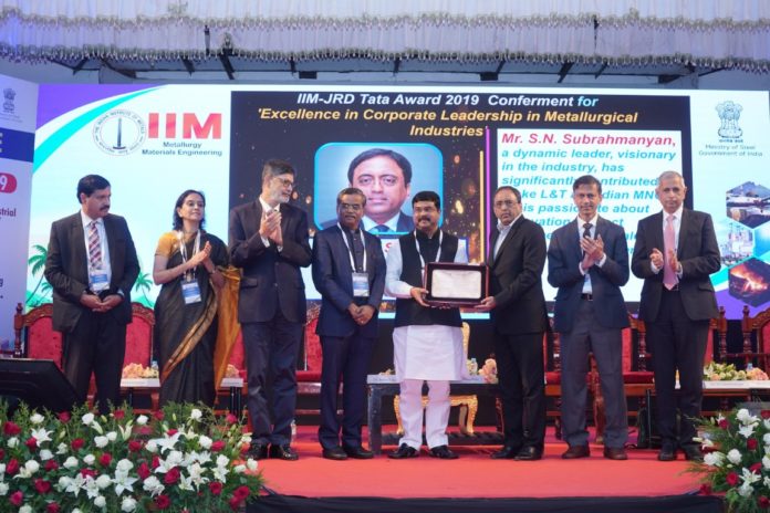 L&T CEO & MD SN Subrahmanyan Gets Prestigious IIM-JRD Tata Award