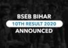 Bihar Board Matric Result 2020 Declared