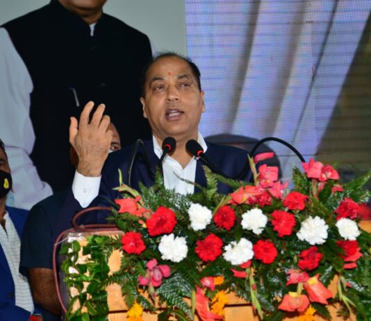 CM performs foundation stones laying of various projects worth Rs. 198 crore of HP State