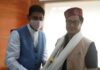 Youth Services and Sports Minister calls on Union Minister: