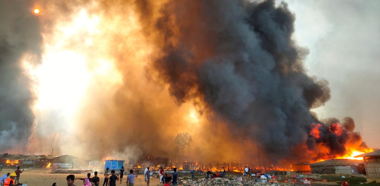 7 dead in B’desh refugee camp fire