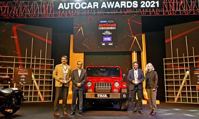 All-New Mahindra Thar wins Car of the Year at Autocar Awards 2021