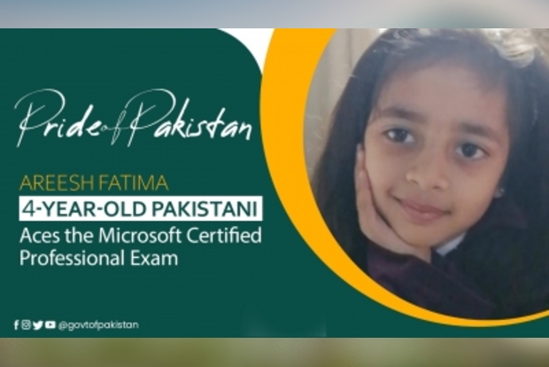 4-year-old Pak girl becomes youngest Microsoft professional