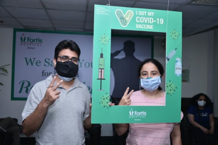 300 COVID Vaccinations for 18 Plus at Fortis Mohali