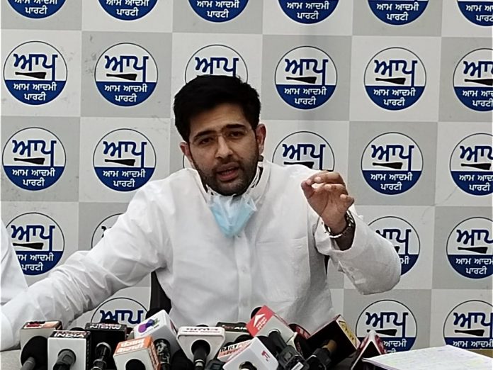 Raghav Chadha asks 5 questions on vaccine scam committed by Captain government