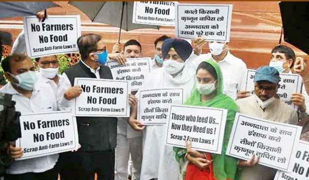 Akali Dal protests against farm laws, to boycott all-party meet