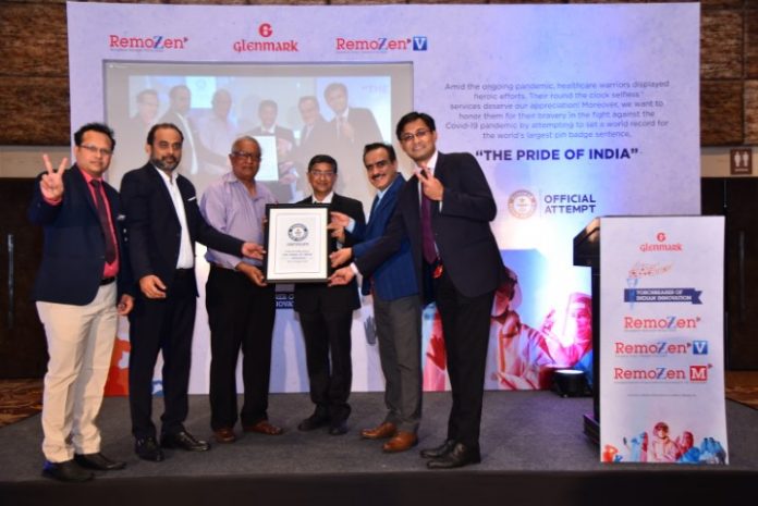 Glenmark Pharma creates a world record, in honor of India’s healthcare warriors