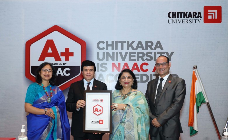 Chitkara University bags A+ NAAC Accreditation