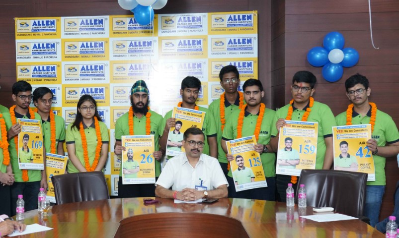 Allen Chandigarh's 4 Students secured under 100 AIR in JEE Advanced 2020-21
