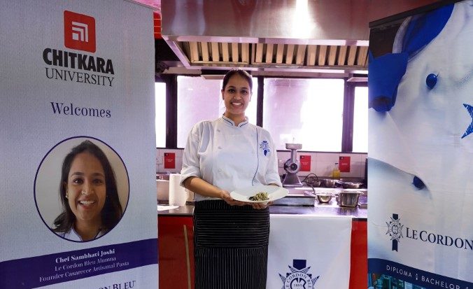 Chitkara University hosts a culinary demonstration with Chef Sambhavi Joshi