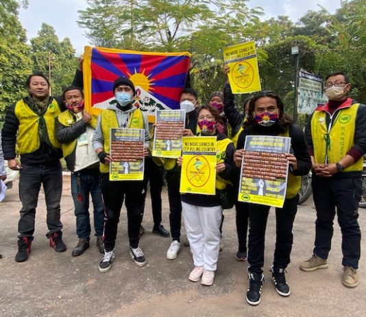 Tibetan bikers protesting Beijing Winters Olympics 2022 reaches Chandigarh