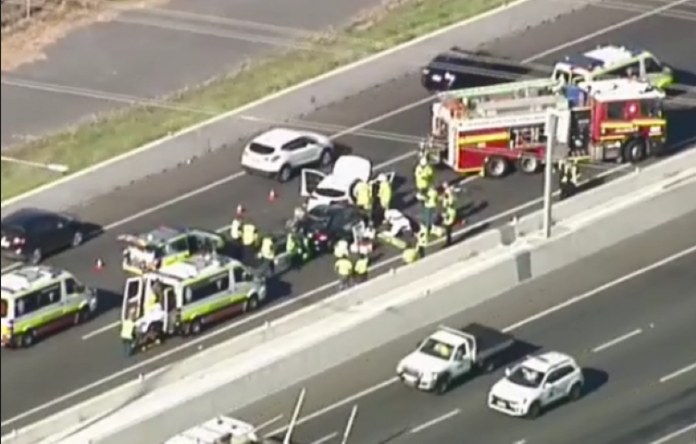Gateway Motorway Crash: Police Appeal for Dashcam Footage After Serious Motorway Crash CCTV Video
