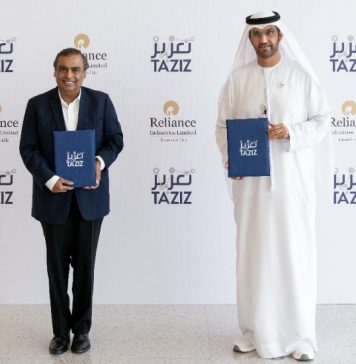 TA’ZIZ and Reliance Sign Shareholder Agreement for Ruwais Chemicals Project