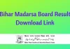 Bihar Madarsa Board Results 2022