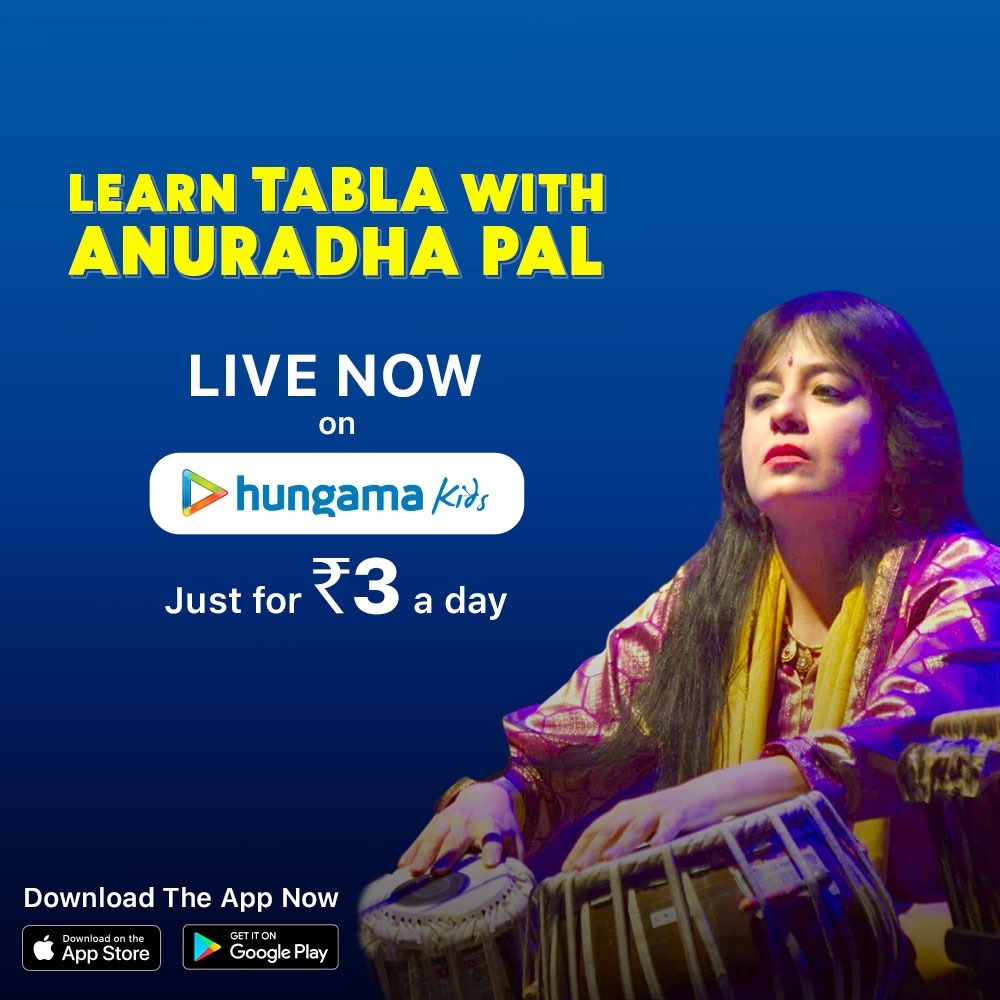Hungama Kids’ jugalbandi with world-renowned tabla player Anuradha Pal