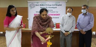 Induction/Oath Ceremony  of 8th batch held at The College of Nursing