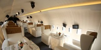 A restaurant that looks like an aircraft