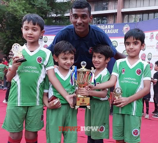 Under-7 Players Steal the Show at the Chandigarh Football League