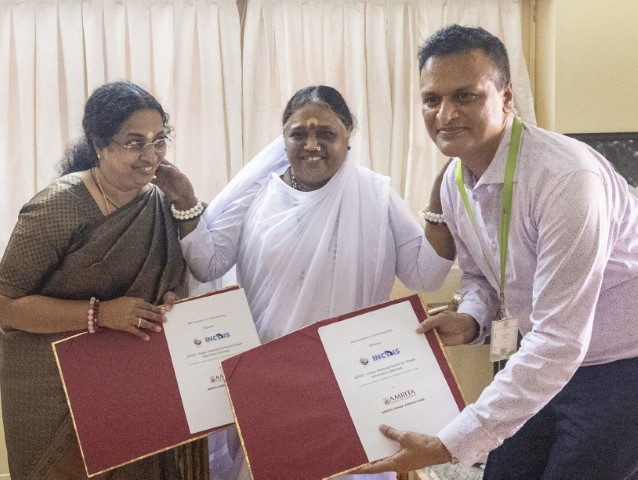 Amrita Vishwa Vidyapeetham inks MoU with Indian National Centre for Ocean Information Services