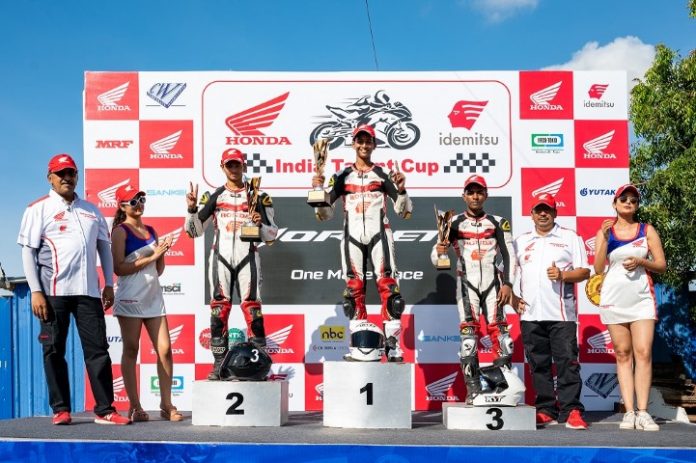 An impressive show put up on day 2 of the IDEMITSU Honda India Talent Cup 2022