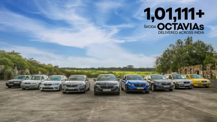 Škoda Octavia hits historical landmark with 101111 cars sold in India