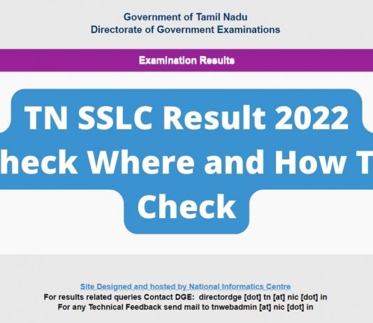 Tamil Nadu Class 10 Result 2022 (OUT)