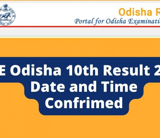 BSE Odisha 10th Result 2022 Date and Time Confirmed