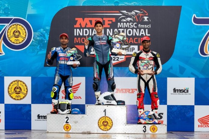 Rajiv Sethu finishes Round 2 of Indian National Motorcycle Racing Championship with a Double Podium