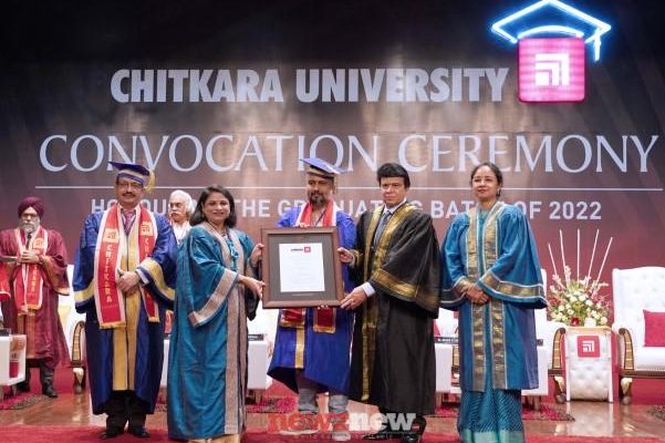Chitkara University confers D.Litt to the Pioneer in India’s Startup EcoSystem