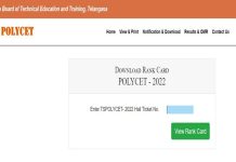 TS POLYCET Result 2022 Declared at polycetts.nic.in