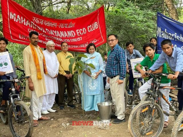 Celebrated Green Consumer Day by cycle rally and plantation