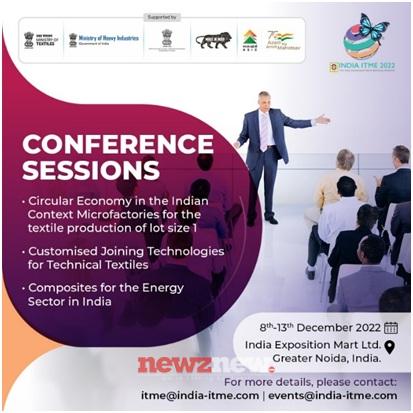 Conference Sessions to be organised at India ITME 2022