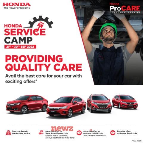 Honda Cars India to Organise Nationwide Service Camp from 21st-30th Sep’2022