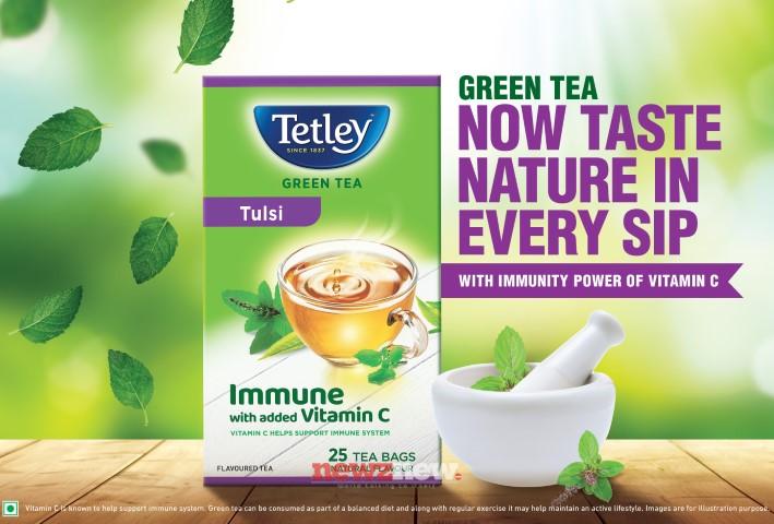 Tetley Green Tea expands its wellness range with the launch of Tetley Green Tea Immune Tulsi