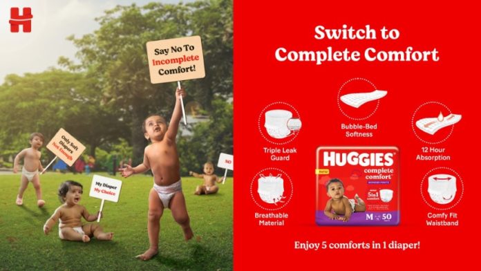 Kimberly-Clark relaunches its iconic diaper brand Huggies with the new ‘Huggies Complete Comfort®’ range in India