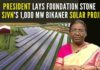 President of India lays Foundation Stone of SJVN’s 1000 MW "Bikaner Solar Power Project" in Rajasthan